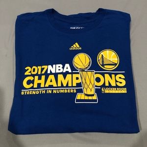 Men’s Golden State Warriors 2017 NBA Champion Shirt! 2XL! Locker Room Au…
